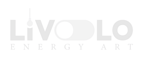 Livolo logo sa sivim tekstom na transparentnoj pozadini