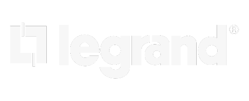 Legrand logo sa bijelim slovima na transparentnoj pozadini